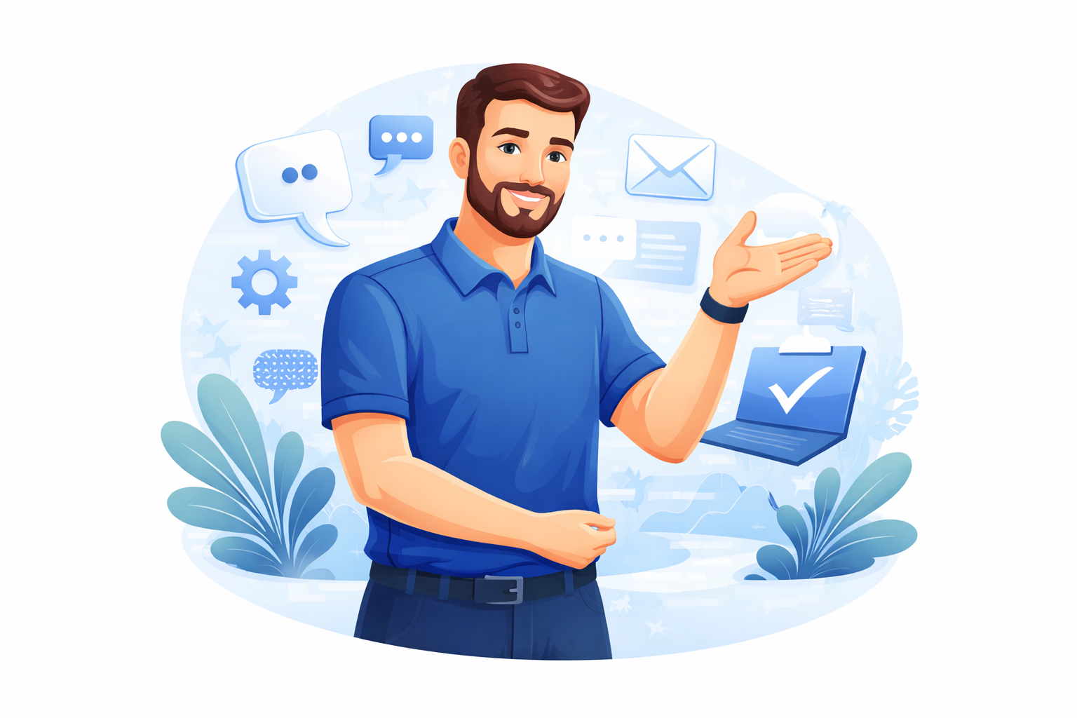 Kontaktformular Illustration